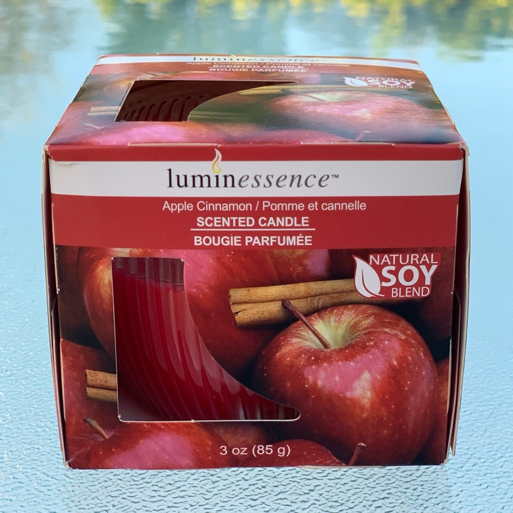 Luminessence Red Apple Cinnamon Scented Candle